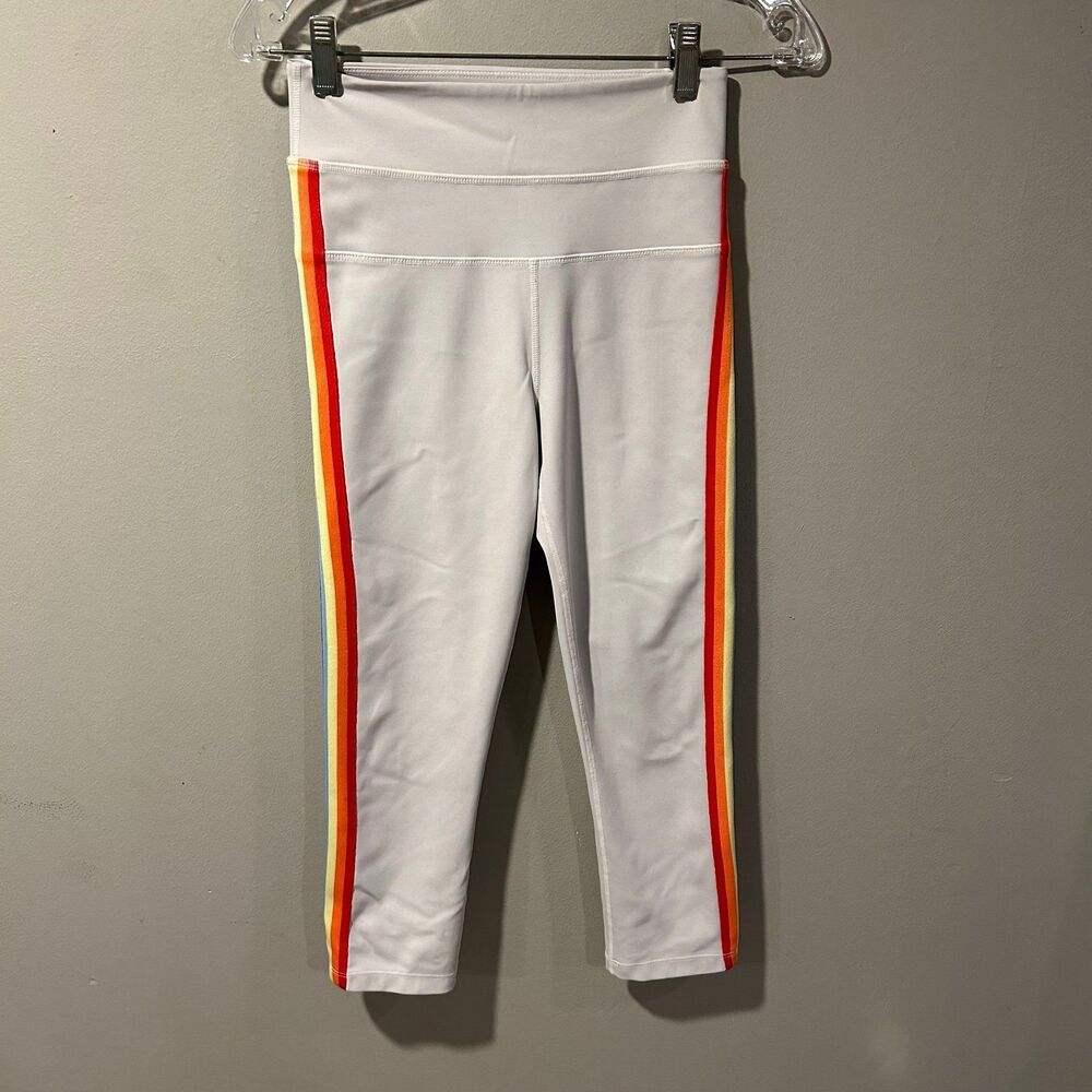 Spiritual Gangster 7/8 Rainbow Leggings Light Grey Medium